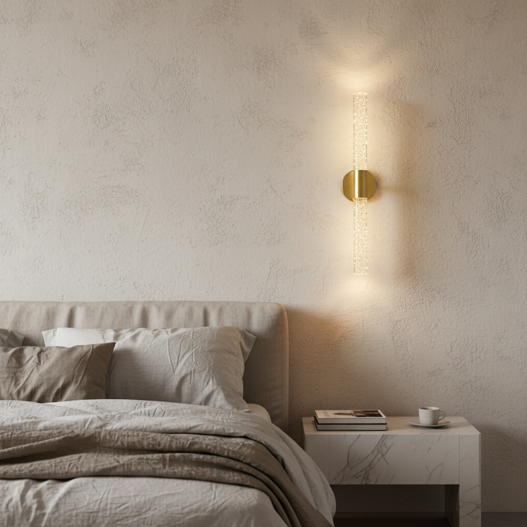 Cantata Modern Minimalistic Golden Wall Lamp - Wall Lights & Sconces | Lucera Lighting