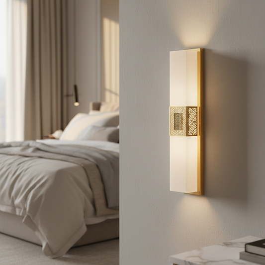 Choral Marble Wall Lamp for Bedroom & Living Room - Wall Lights & Sconces | Lucera Lighting