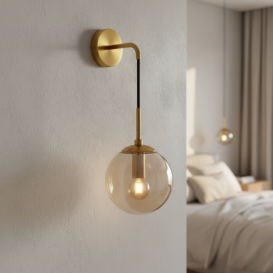 Rubato Modern LED Glass Ball Wall Lamp - Wall Lights & Sconces | Lucera Lighting