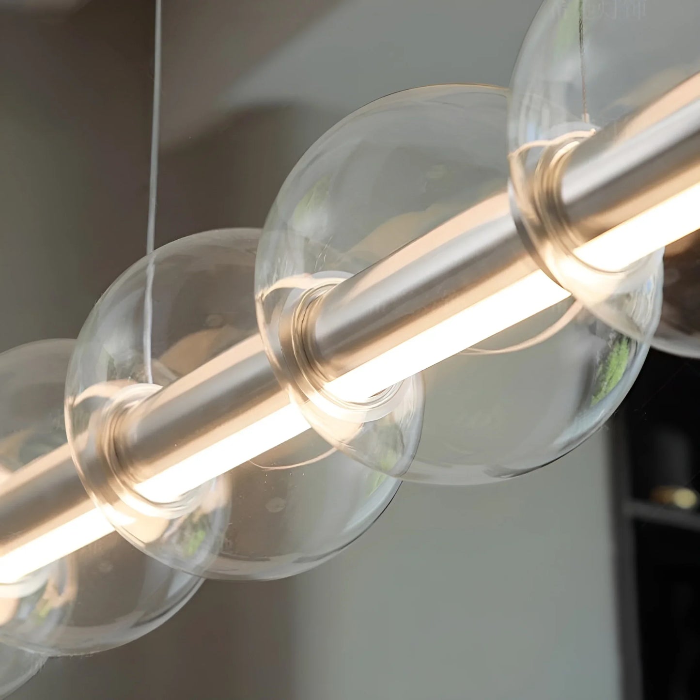 Vermeil Glass Pendant Light - Linear Chandelier - Pendant Lights | Lucera Lighting