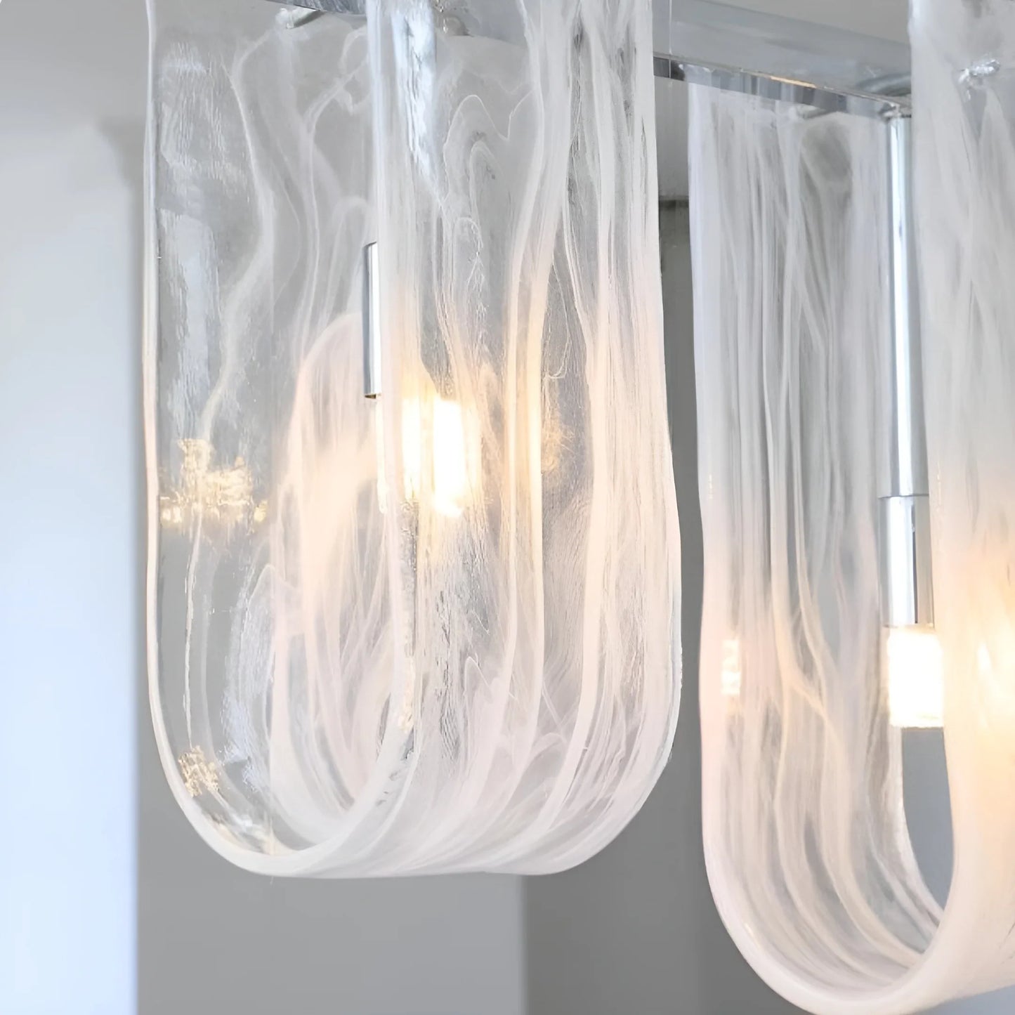 Fuchsia Liora Glass Linear Pendant Light - Pendant Lights | Lucera Lighting
