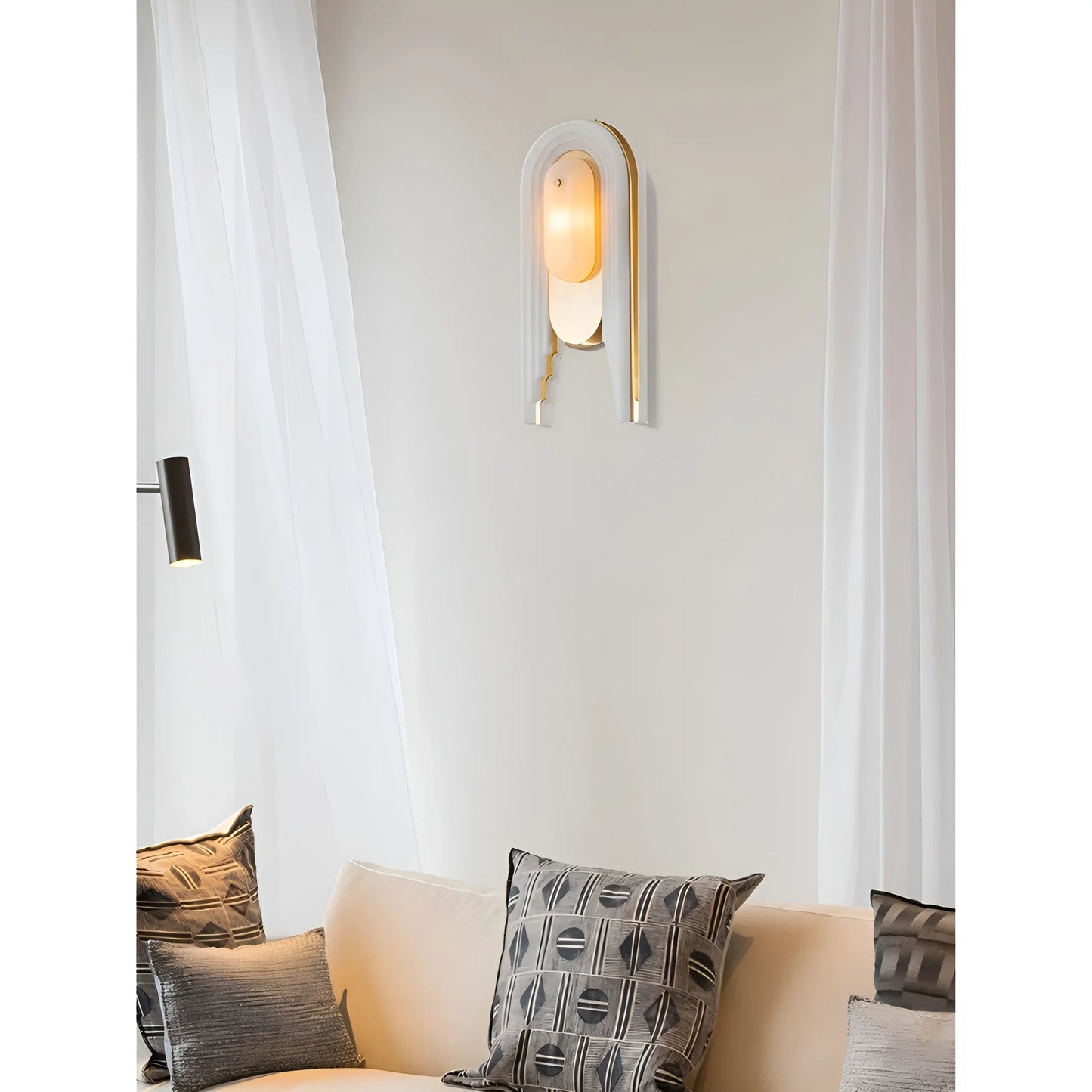 Cuore French Style Solid Brass and Marble Wall Lamp - Wall Lights & Sconces | Lucera Lighting