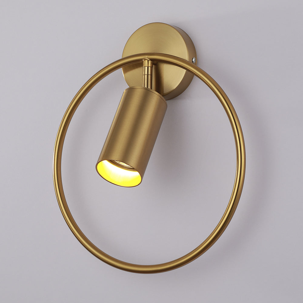 OpulentGlow Wall Lamp - Gold LED Accent Sconce