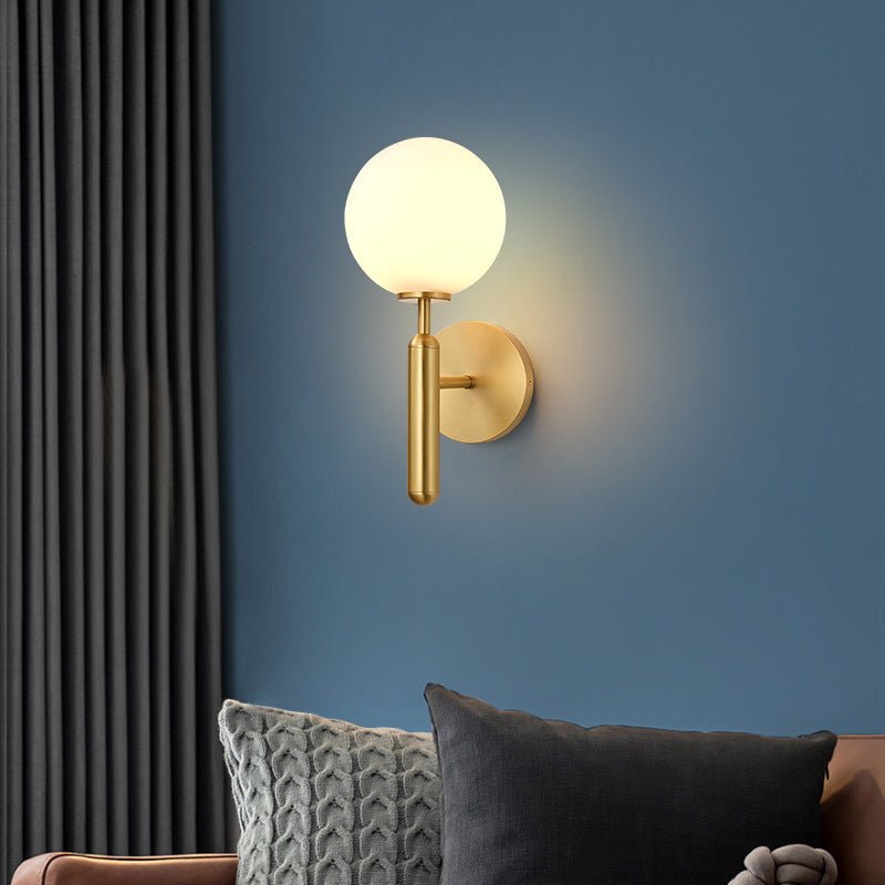 Axis Ball Glass Wall Lamp - Gold or Black - Wall Lights & Sconces | Lucera Lighting