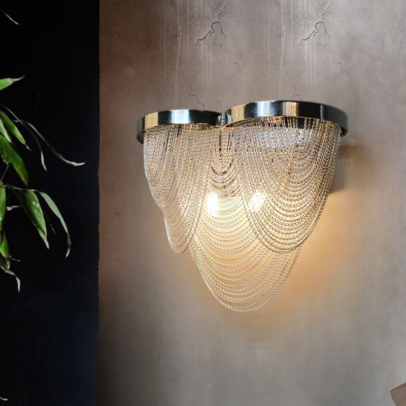 Limbic Luxury Chain Wall Lamp in American Style - Wall Lights & Sconces | Lucera Lighting