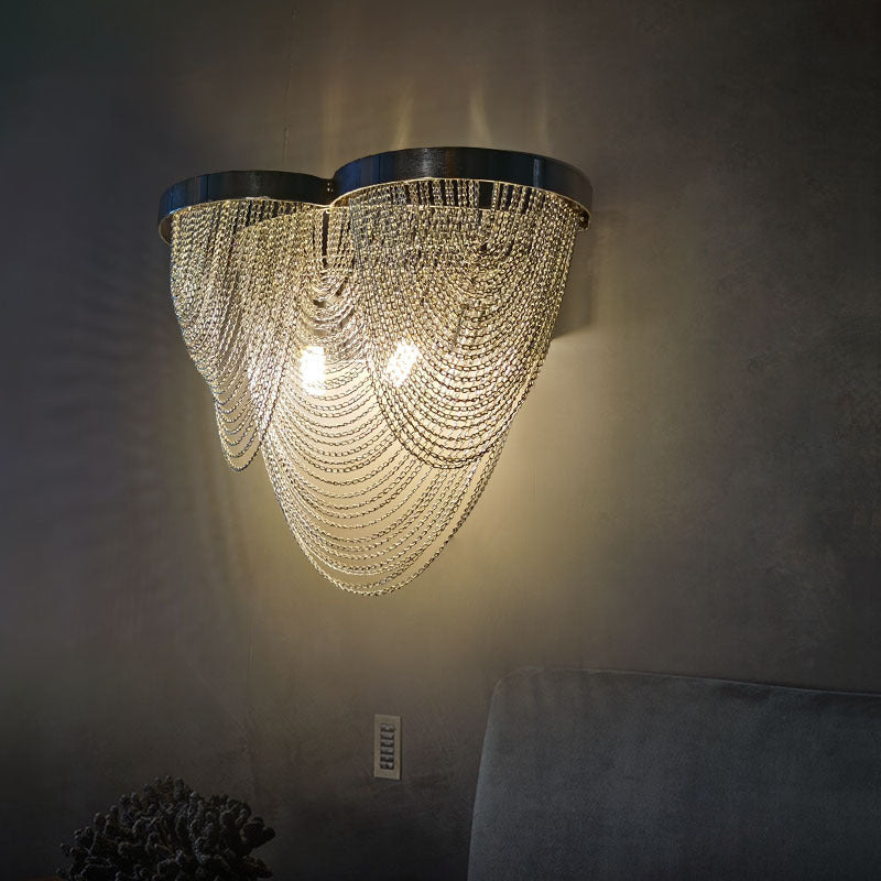 Limbic Luxury Chain Wall Lamp in American Style - Wall Lights & Sconces | Lucera Lighting