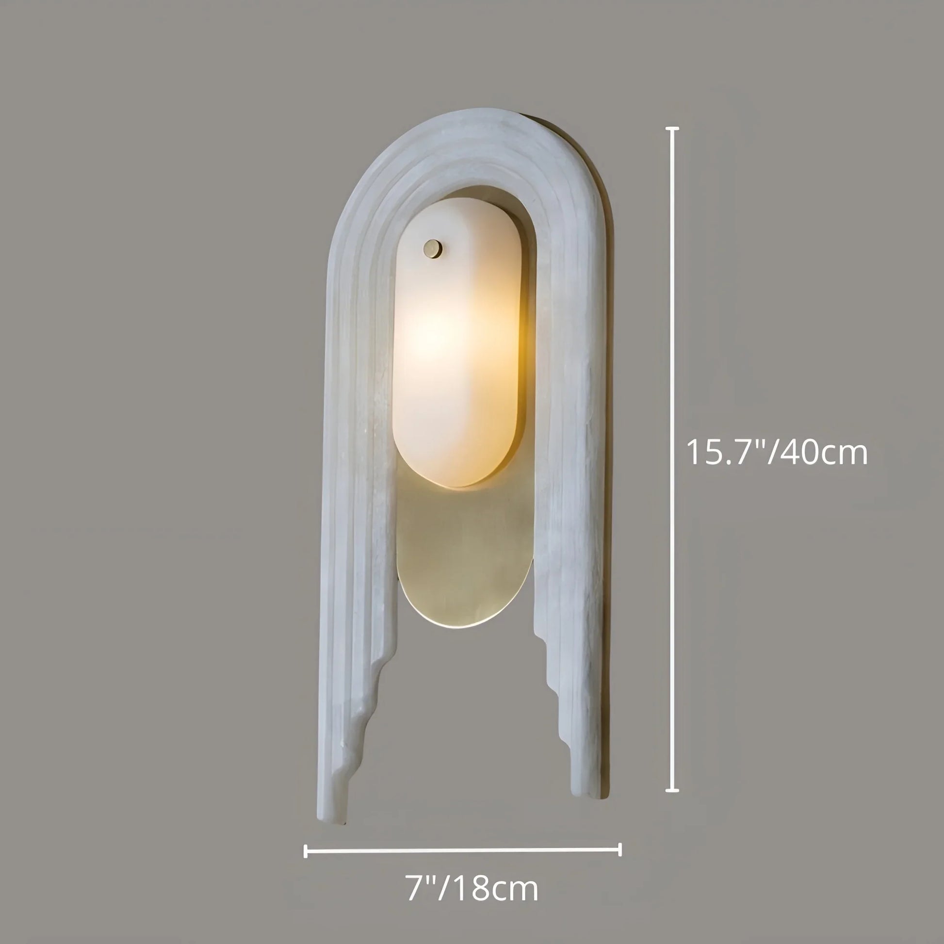 Cuore French Style Solid Brass and Marble Wall Lamp - Wall Lights & Sconces | Lucera Lighting