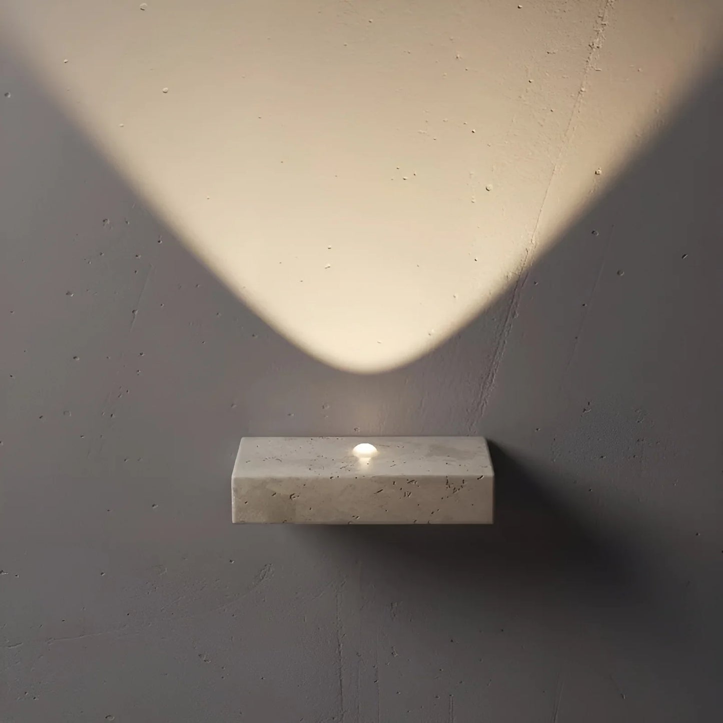 Draco Travertine Wall Lamp - Exterior wall | Lucera Lighting