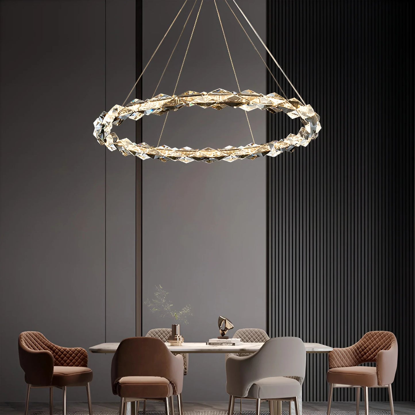 Axel K9 Crystal Chandelier - Multi-Ring LED - Chandeliers | Lucera Lighting