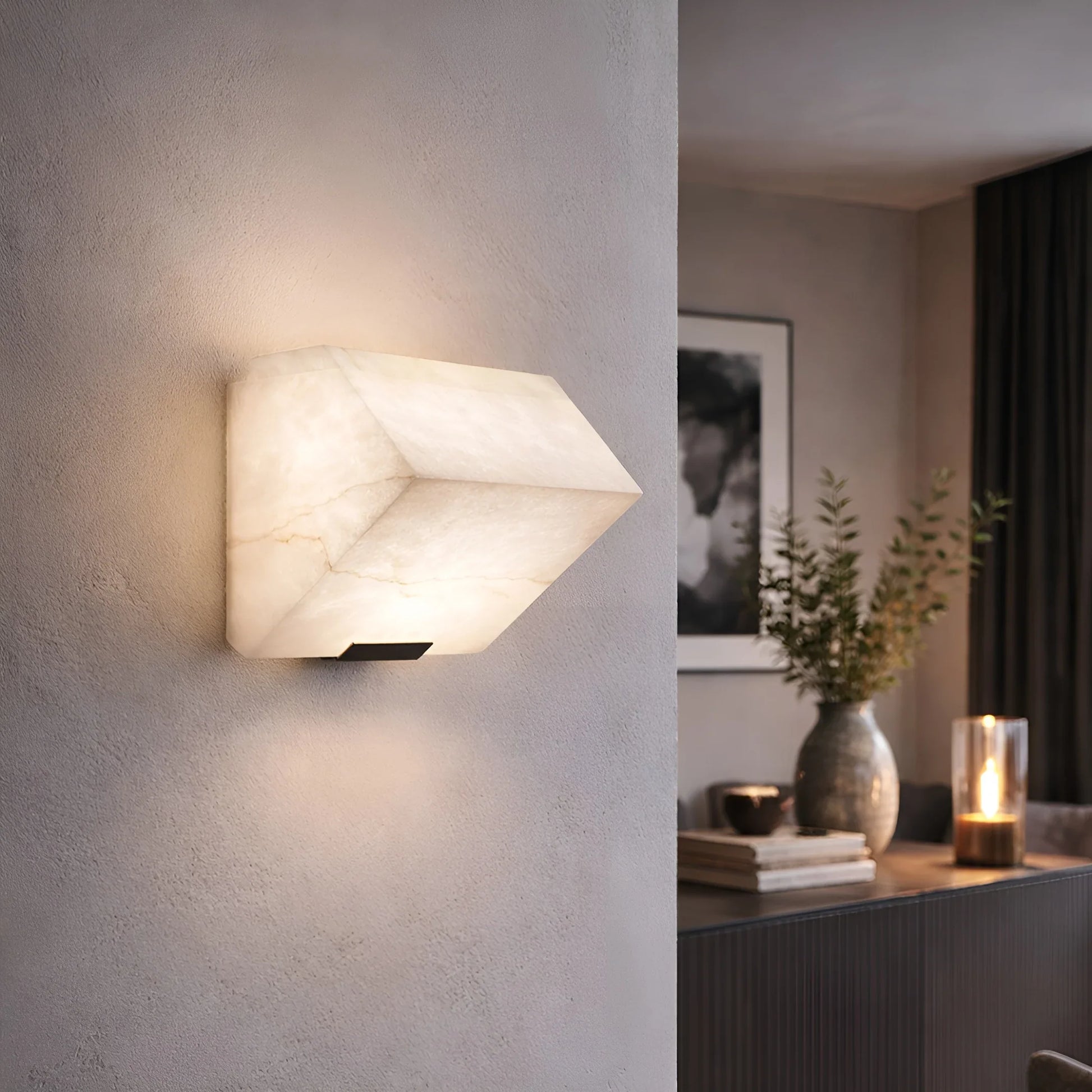 Claro Modern Marble Wall Sconce - Italian Minimalist - Wall Lights & Sconces | Lucera Lighting