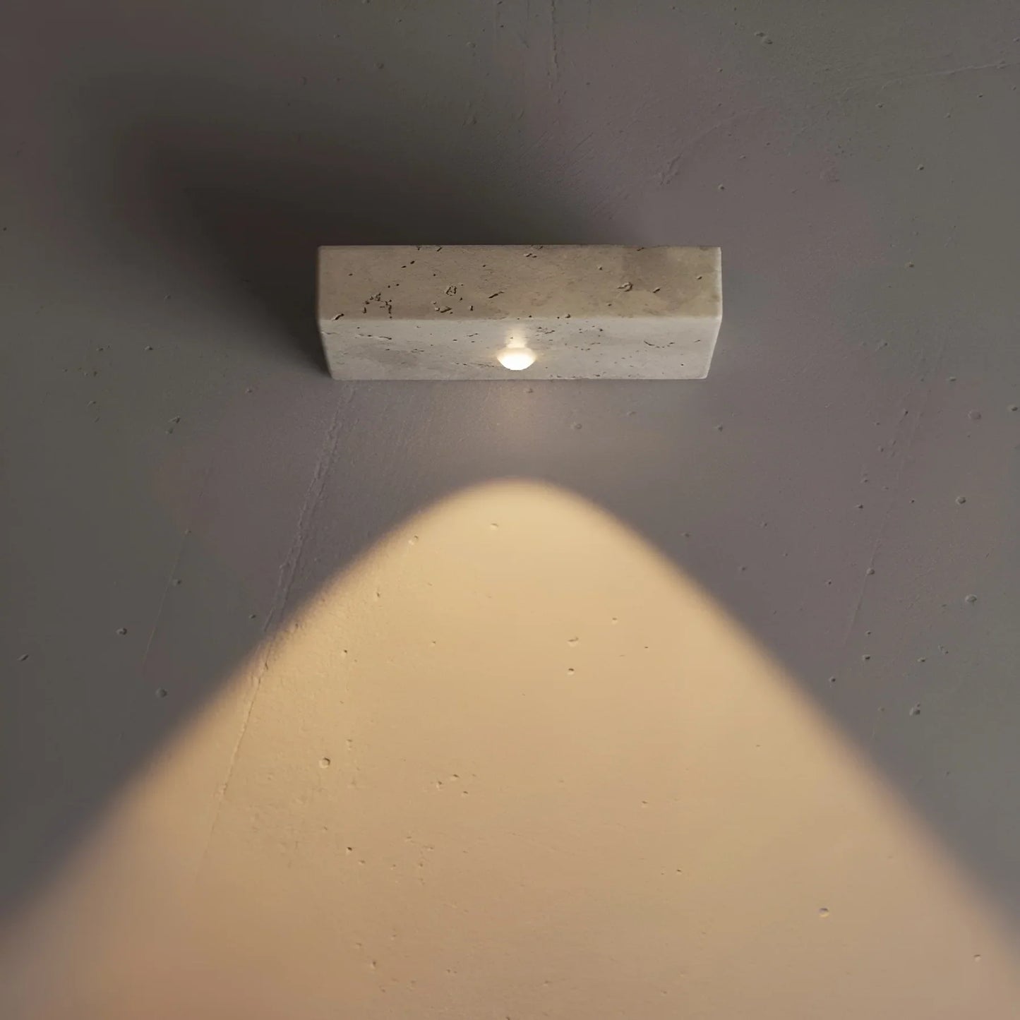 Draco Travertine Wall Lamp - Exterior wall | Lucera Lighting