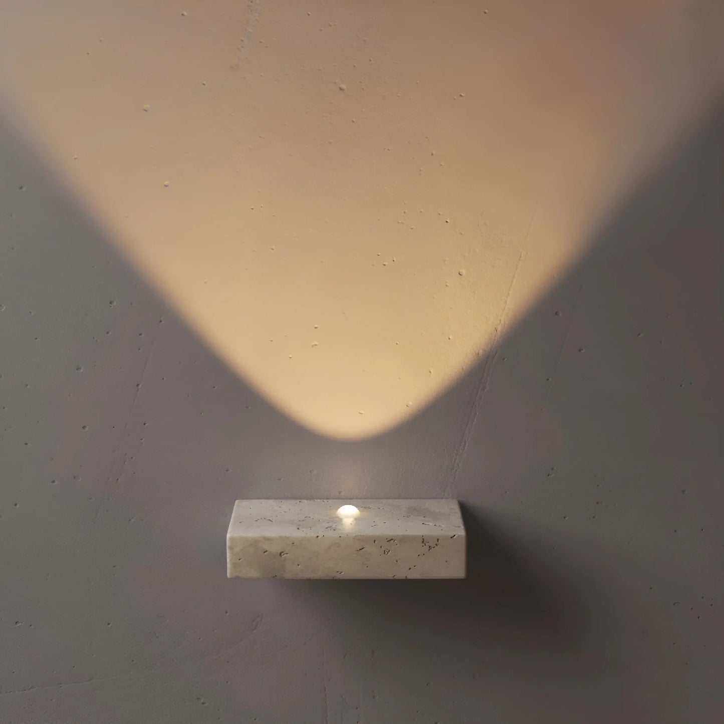 Draco Travertine Wall Lamp - Exterior wall | Lucera Lighting