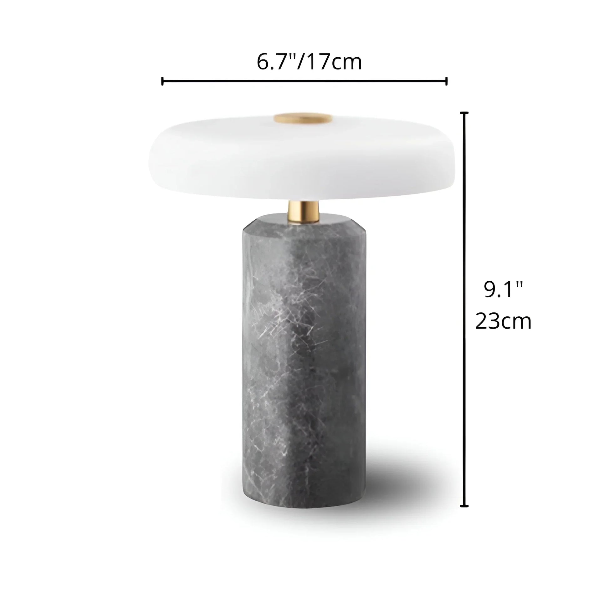 Affrettando Nordic Marble Portable Touch Table Lamp - Lamps | Lucera Lighting
