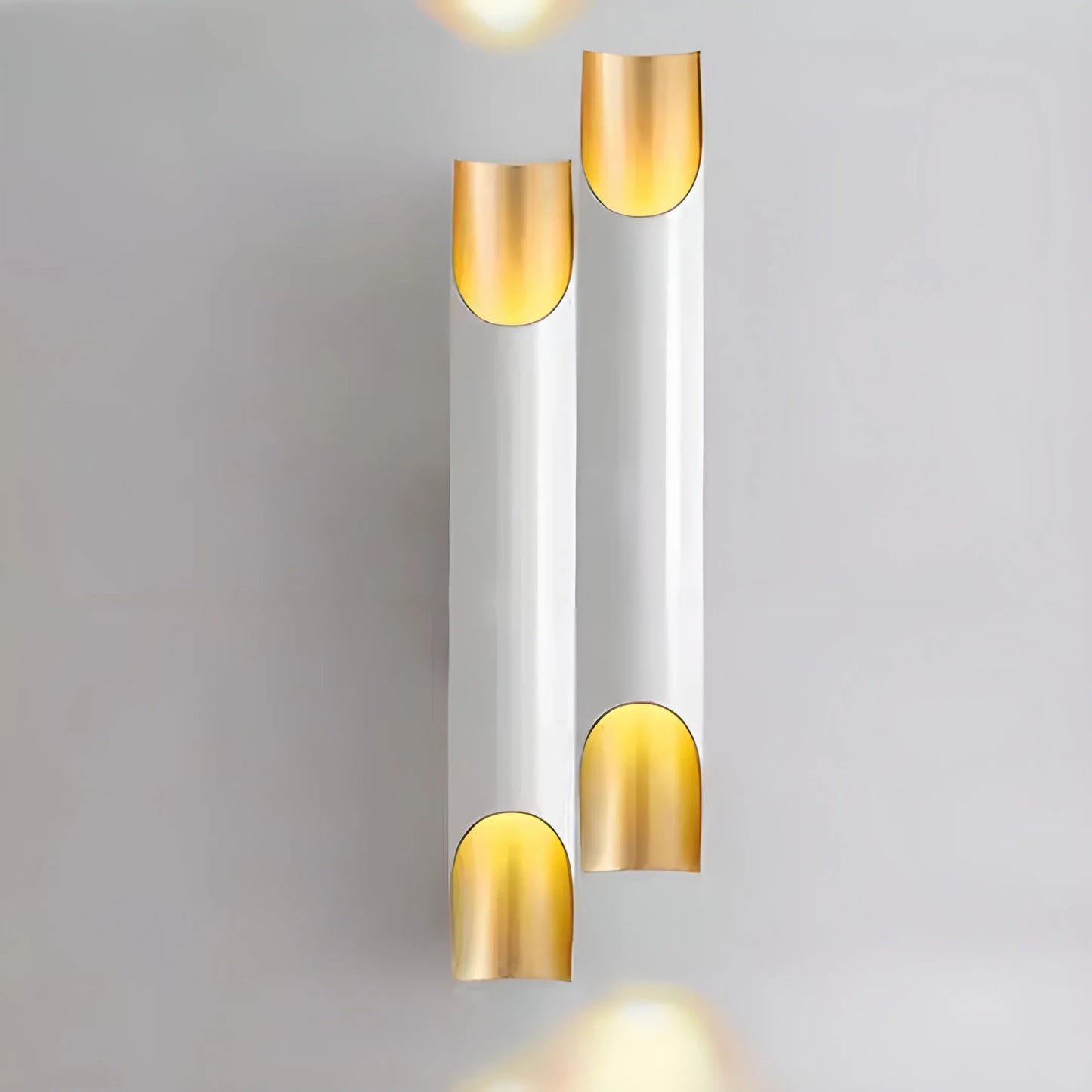 Crema Modern Nordic LED Wall Lamp - Black/Gold or White/Gold - Exterior wall | Lucera Lighting