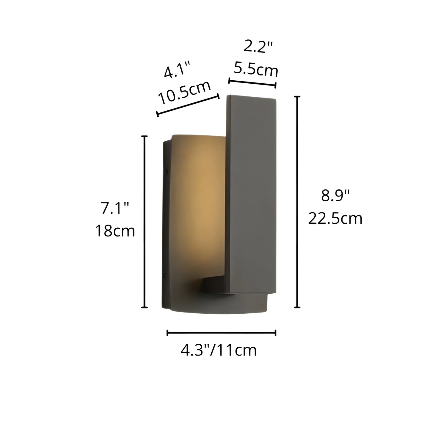 Nova Outdoor Wall Light - Modern LED Sconce - Exterior wall | Lucera Lighting