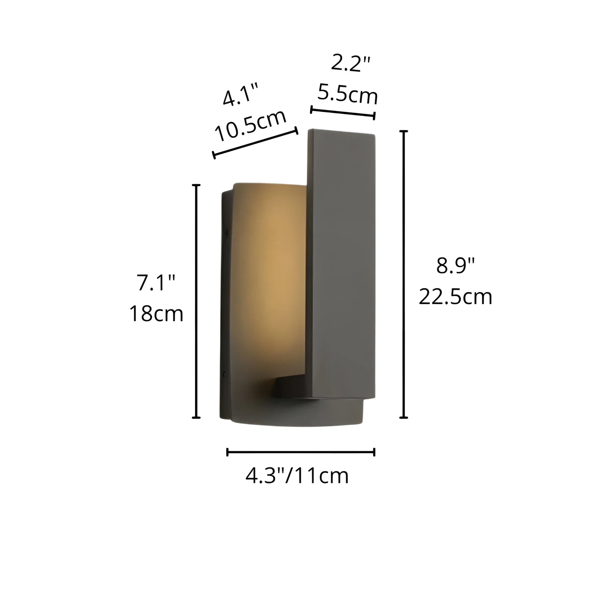 Nova Outdoor Wall Light - Modern LED Sconce - Exterior wall | Lucera Lighting