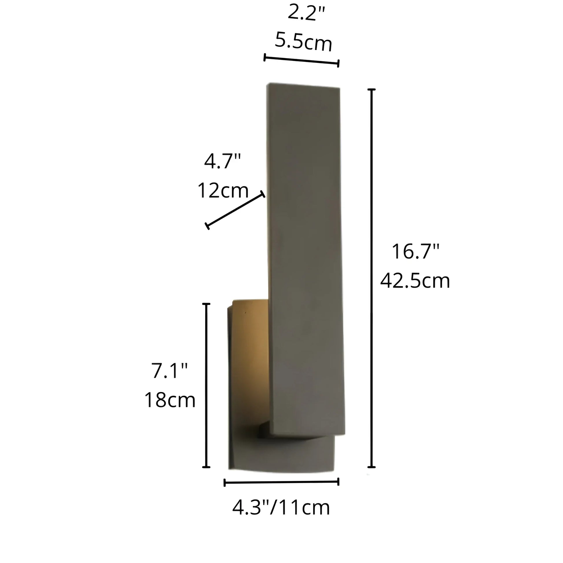 Nova Outdoor Wall Light - Modern LED Sconce - Exterior wall | Lucera Lighting