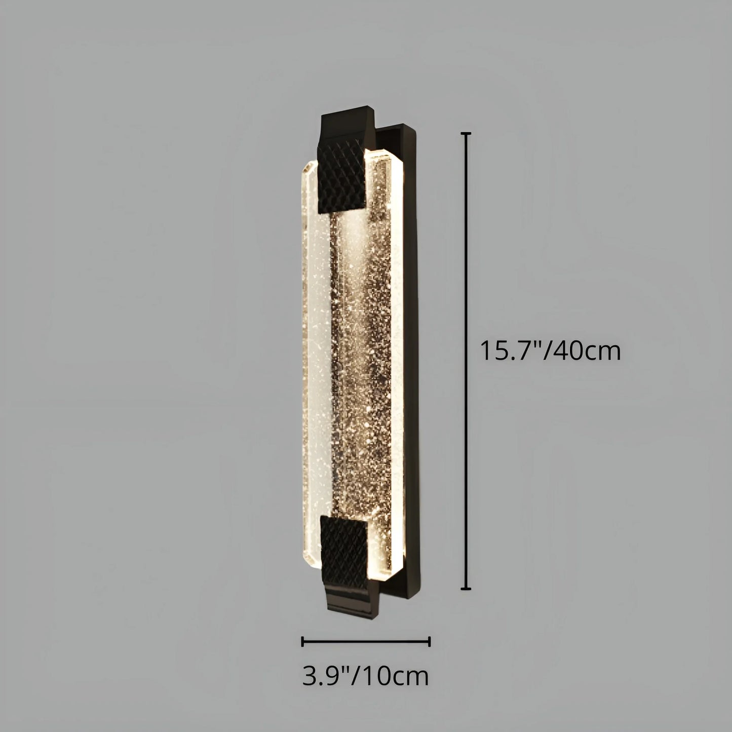 Polaris Stone Outdoor Crystal Sconce - Exterior wall | Lucera Lighting