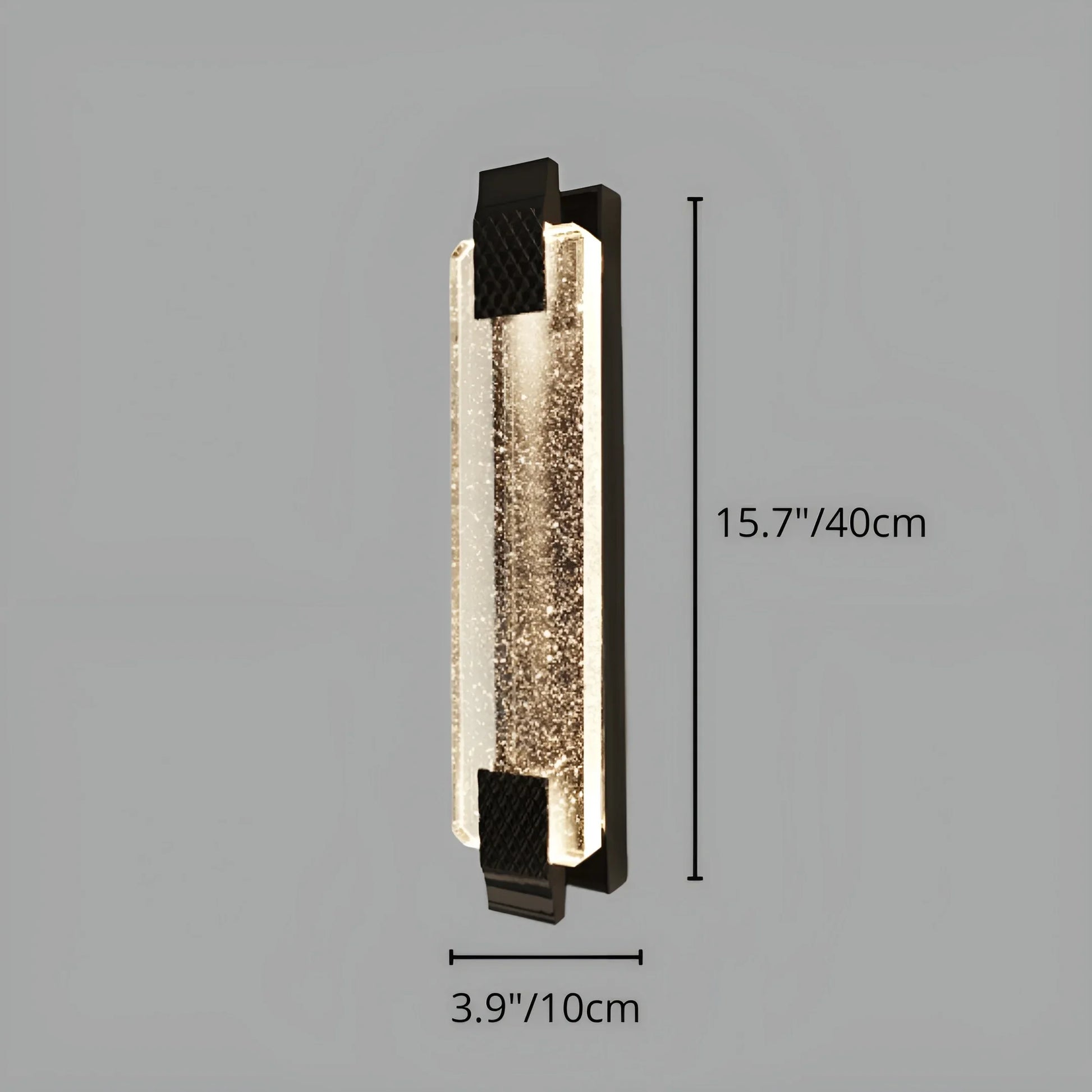 Polaris Stone Outdoor Crystal Sconce - Exterior wall | Lucera Lighting