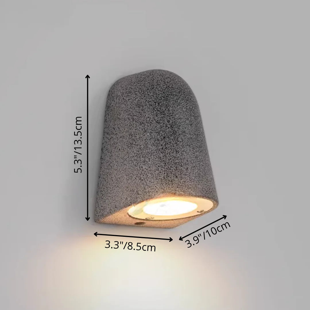 Eos Architectural Microcement Outdoor Wall Light - Exterior wall | Lucera Lighting