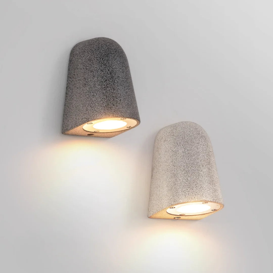 Eos Architectural Microcement Outdoor Wall Light - Exterior wall | Lucera Lighting