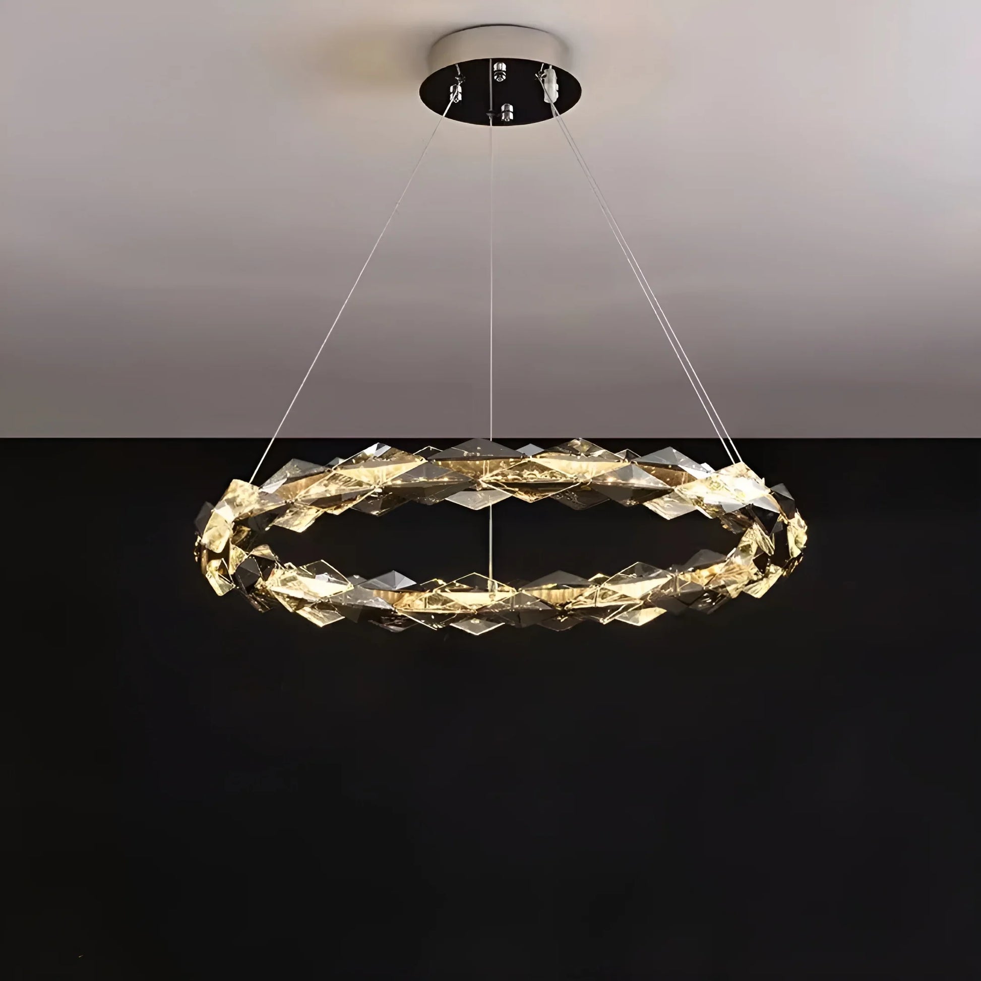 Axel K9 Crystal Chandelier - Multi-Ring LED - Chandeliers | Lucera Lighting