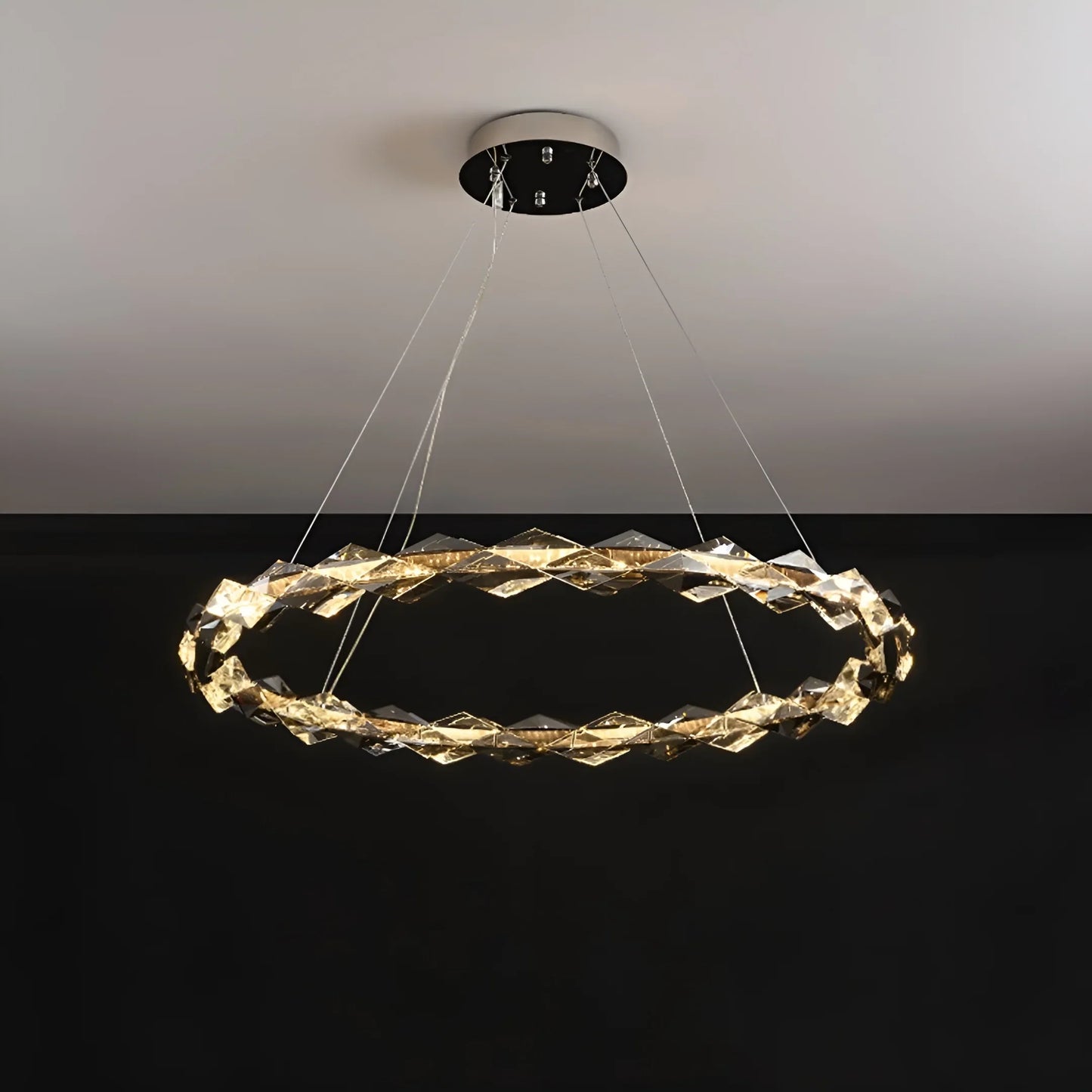 Axel K9 Crystal Chandelier - Multi-Ring LED - Chandeliers | Lucera Lighting