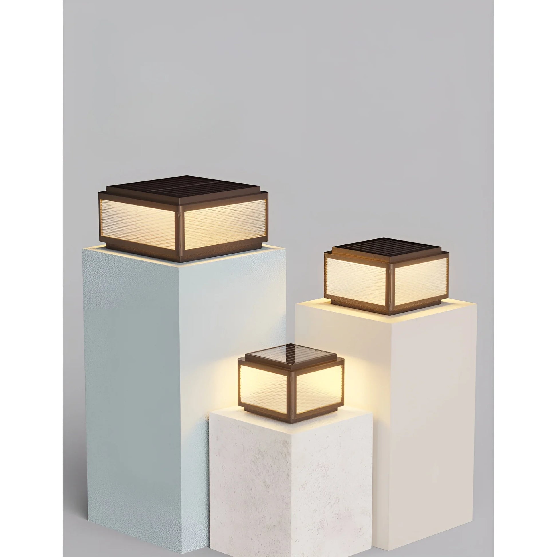 Aquila Solar Pillar Light - Exterior wall | Lucera Lighting