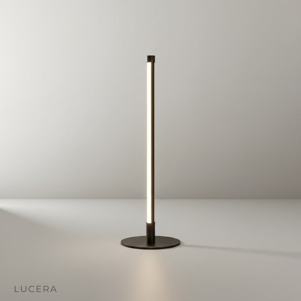 Pascal Table Lamp by Lucera on a clean white studio background, front view