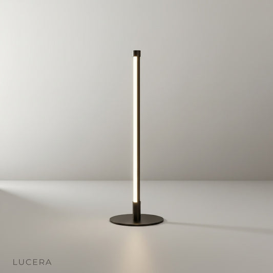 Pascal Table Lamp by Lucera on a clean white studio background, front view