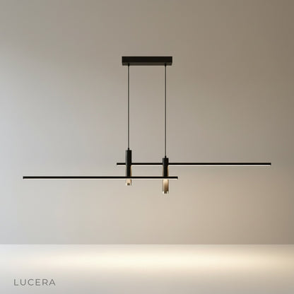 Studio shot of Indian Red Pendant Light with sleek aluminum and acrylic shade on clean white background