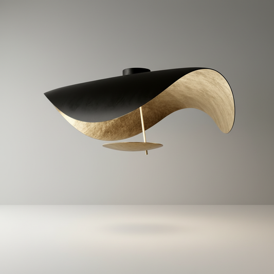 Xenial ceiling lamp studio shot front view on clean white background