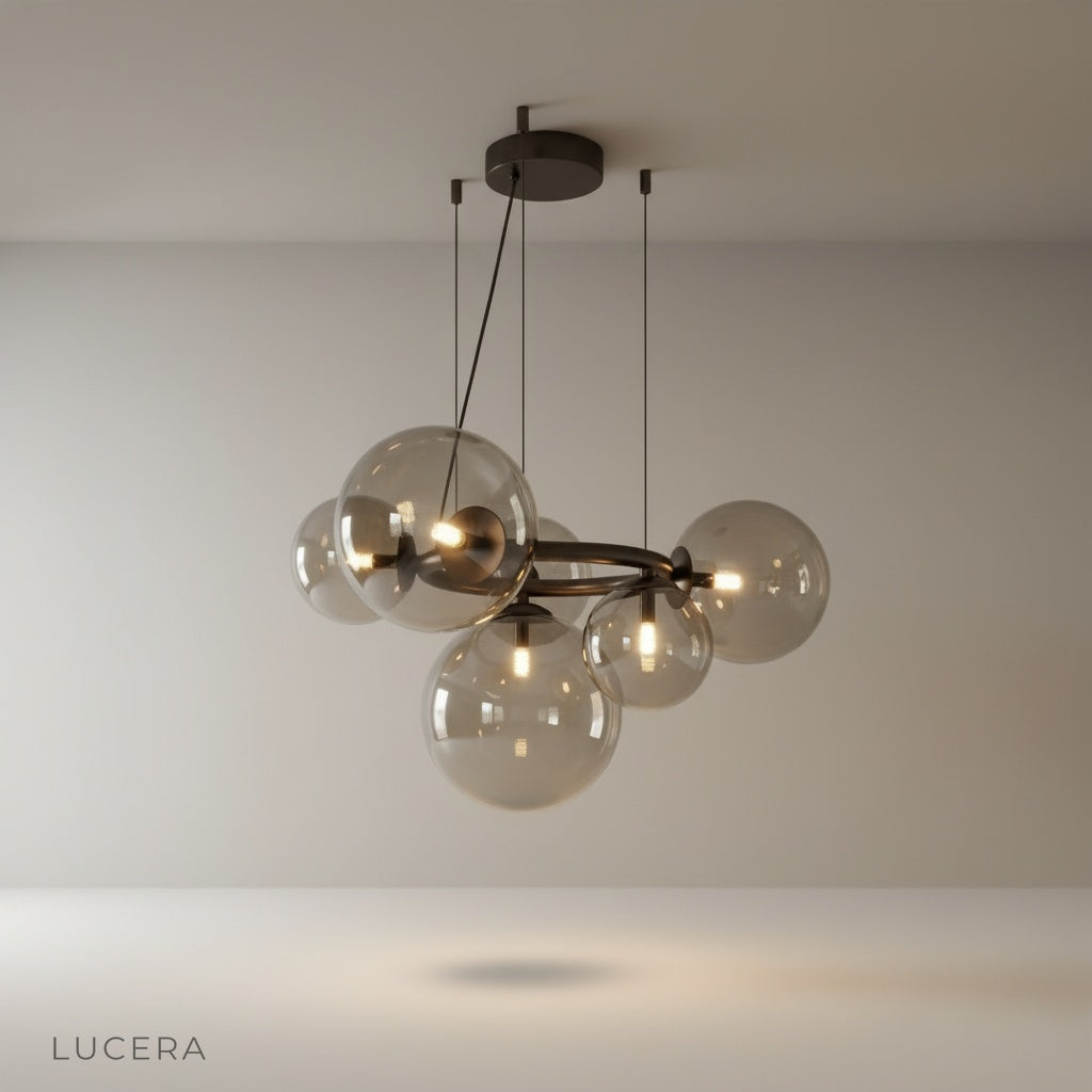 Grenache chandelier studio shot on clean white background front view
