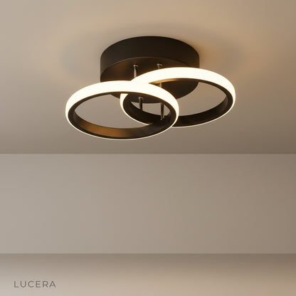 Studio shot of Ultramarine ceiling light against clean white background