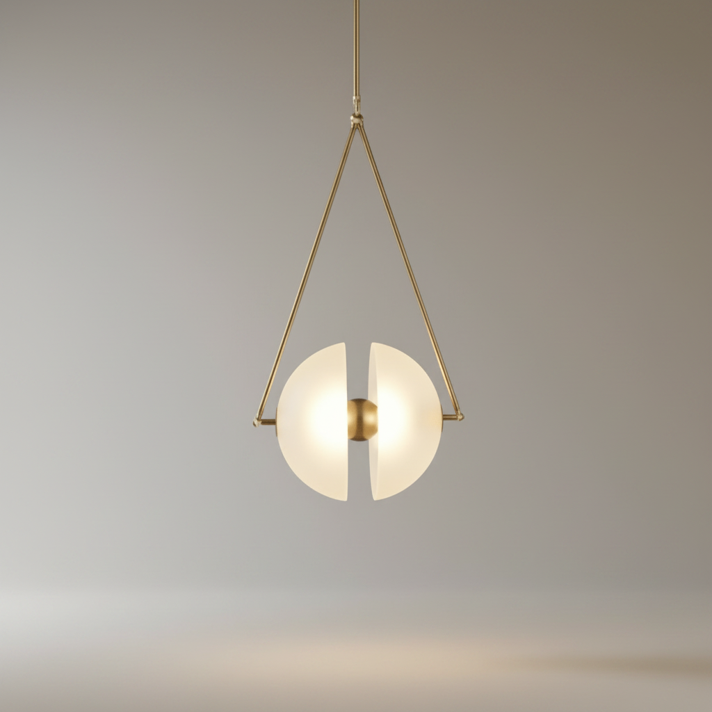 Lucera Zephyrus Harmony pendant light studio shot on clean white background