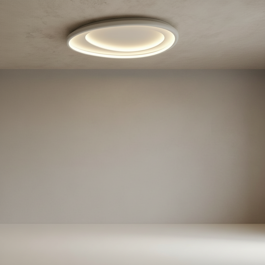 Tantalus contemporary ceiling light studio shot front view on clean white background