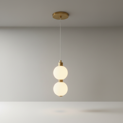 Sere pendant light studio shot on clean white background showing full design