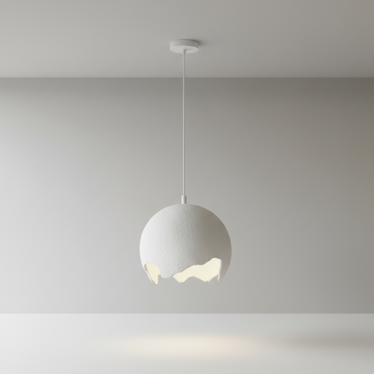 Vicar pendant light studio shot on clean white background, front view