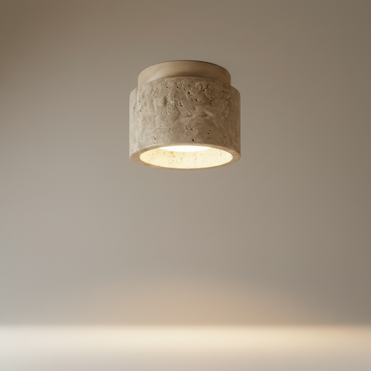 Wanda Downlight white cement studio shot on clean neutral background