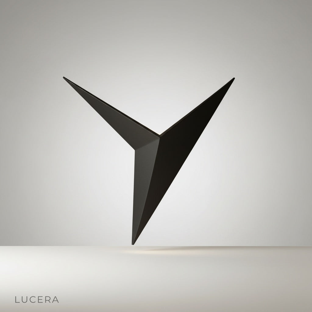 studio shot of Koa wall lamp front view on clean white background