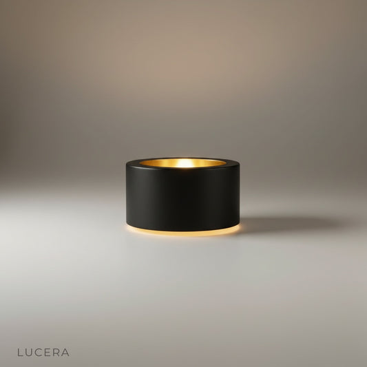 Hector Wall Lamp black finish mounted on a clean white studio wall