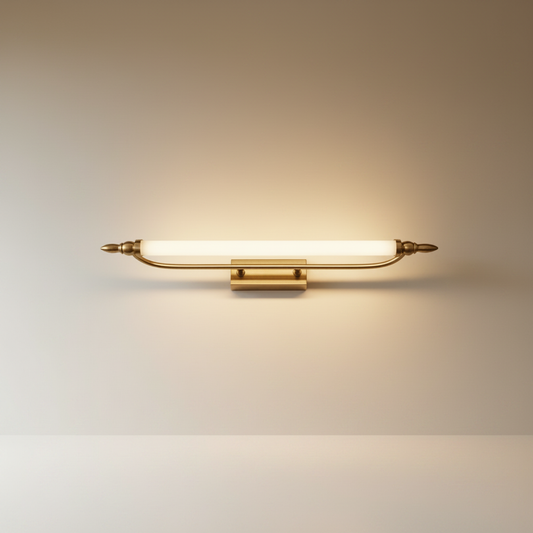 studio shot of Xander wall lamp front view on clean neutral background