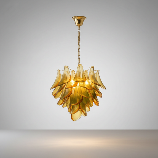 Studio shot of Tantalize Chandelier front view on clean white background