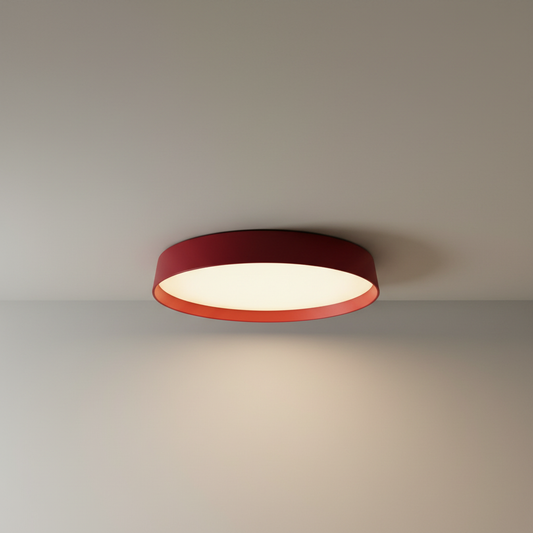Xenith flush mount ceiling light on clean white studio background