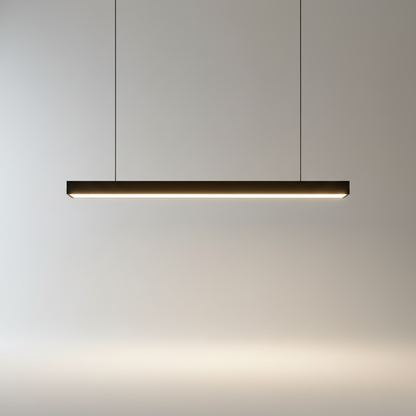 Winslow Pendant Light studio shot showing sleek linear aluminum body and ultra-slim track