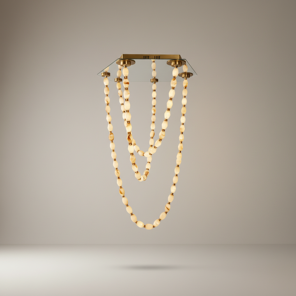 Beau Cloudstone Chain Chandelier - Italian Design - Chandeliers | Lucera Lighting