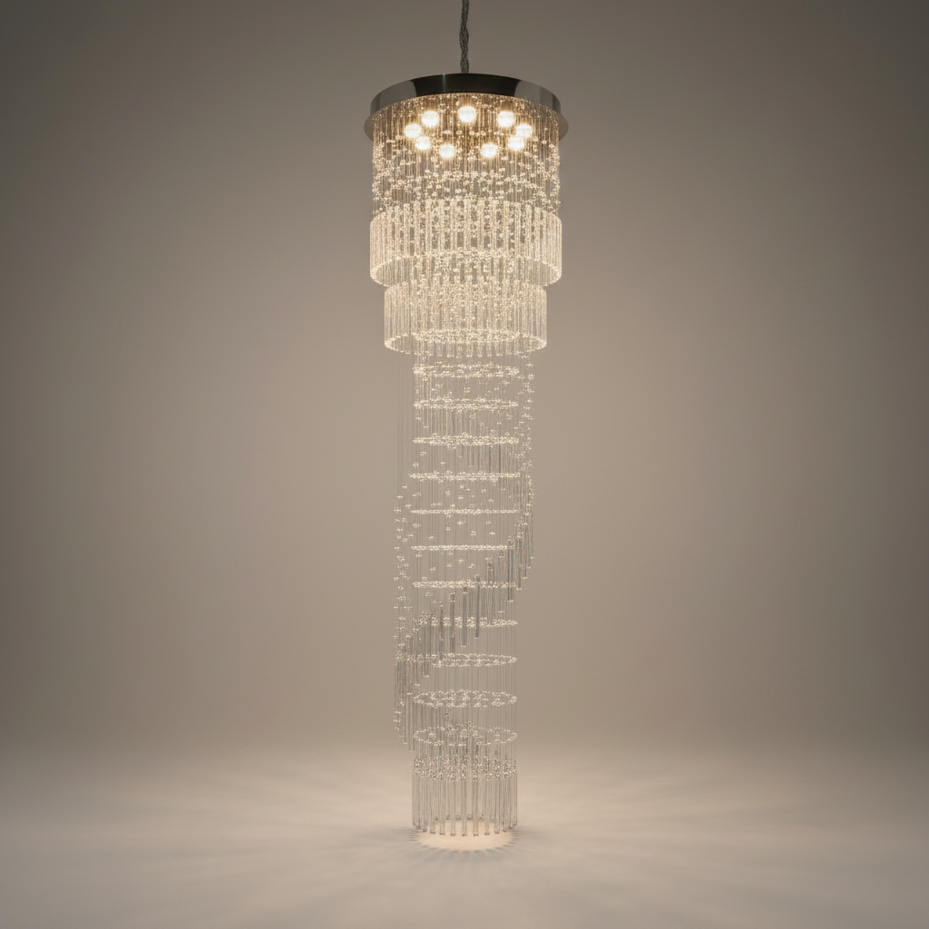 Flint Modern Crystal Flush Mount Chandelier - Chandeliers | Lucera Lighting