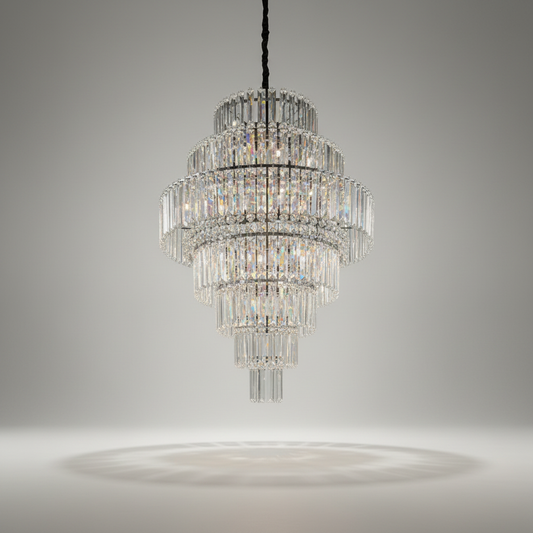 Ford French Empire Crystal LED Chandelier - Chandeliers | Lucera Lighting