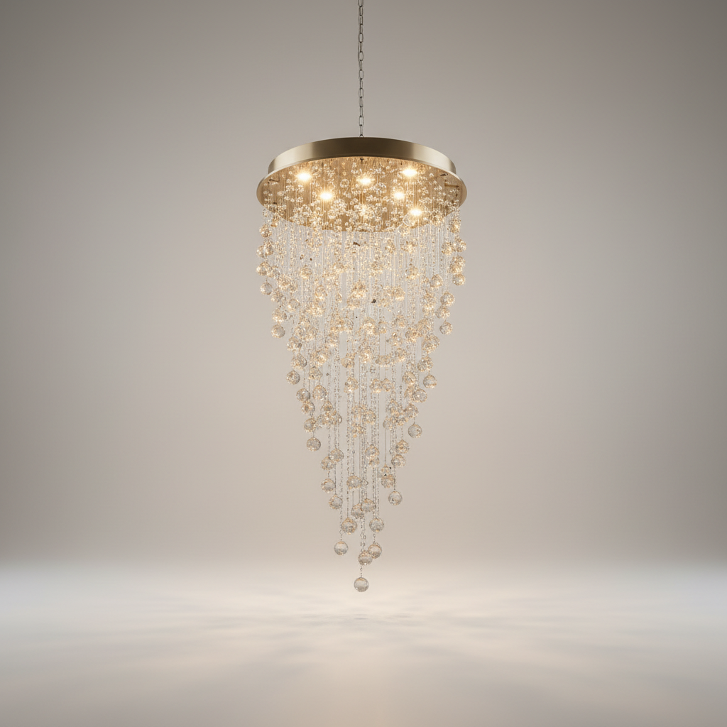 Sorn Creative Large Raindrops Crystal Chandelier - Chandeliers | Lucera Lighting