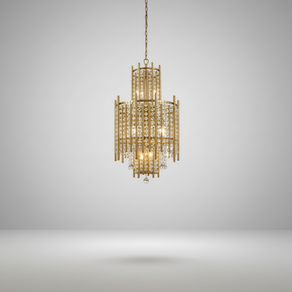 Lovage Luxury Gold Chandelier With Crystal Balls - Chandeliers | Lucera Lighting